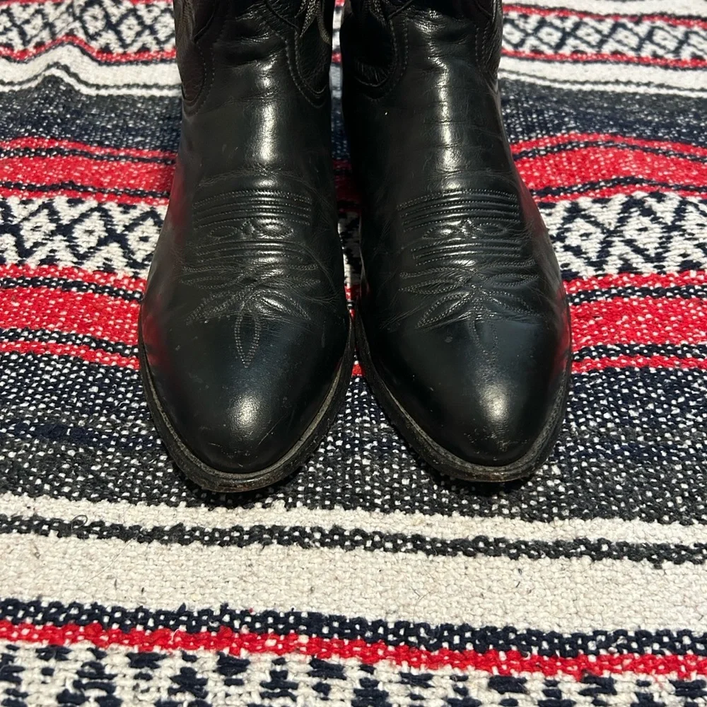Tony Lama Black Western boots (11.5 WIDE) - Picture 5 of 8